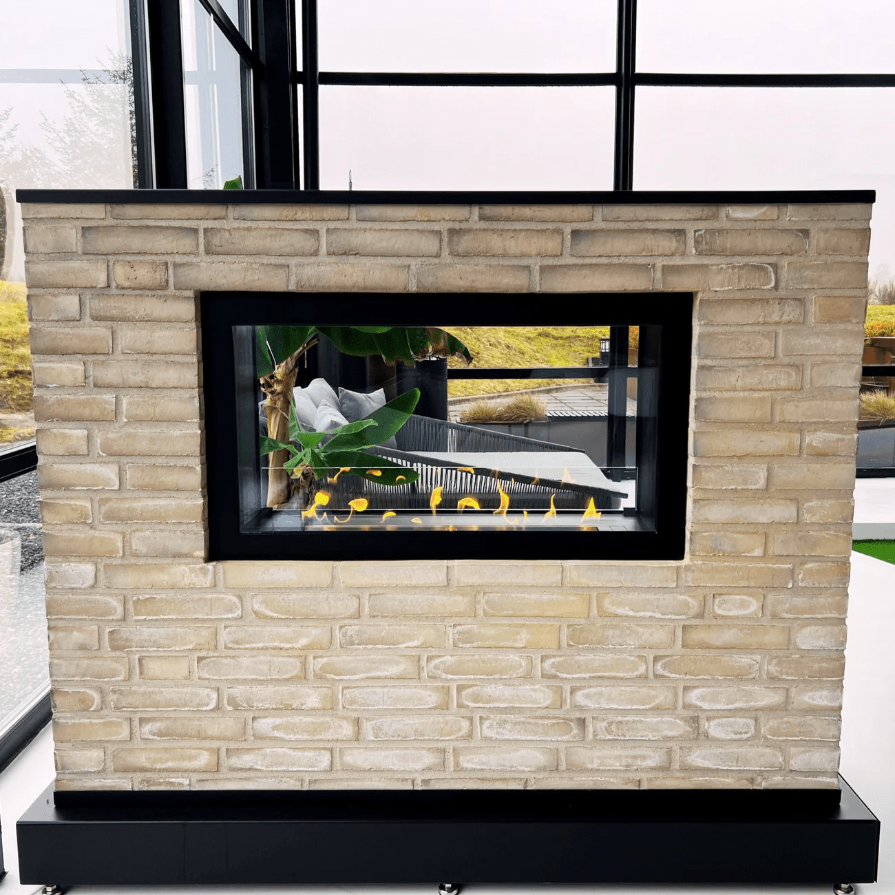 Decoflame Montreal Clear Indoor & Outdoor Net Zero Built-In Fireplace Melbourne