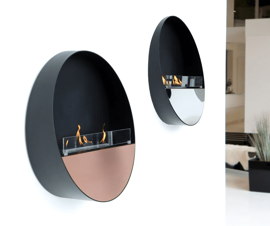 Decoflame Tokyo Wall Mounted Net Zero Bioethanol Fireplace with different colour options