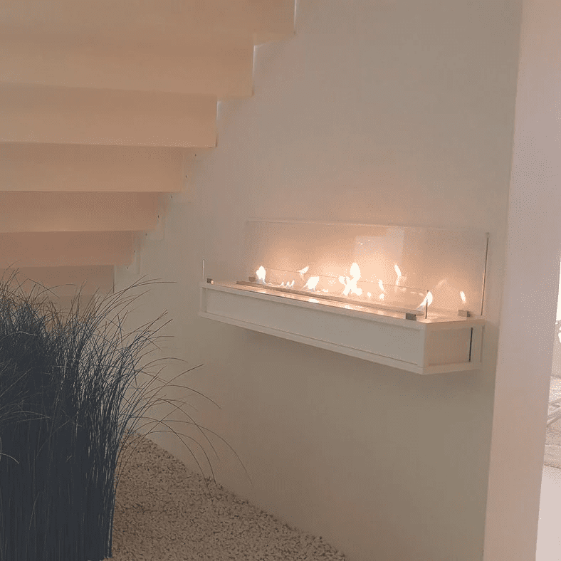 Stylish and compact Decoflame Torino Wall Mounted Net Zero Bioethanol Fireplace