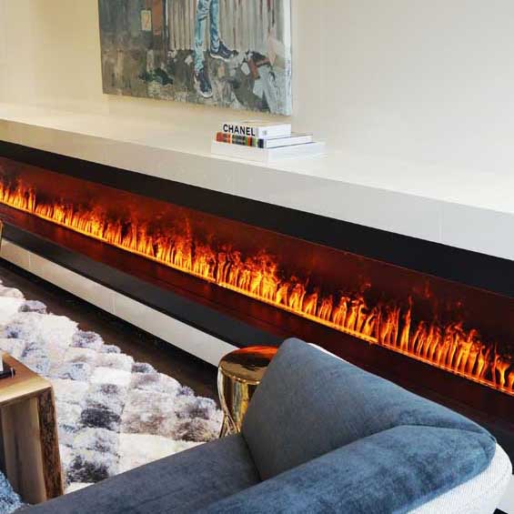Modern electric fireplaces for homes with vibrant flames creating warmth and a stylish focal point in the living room