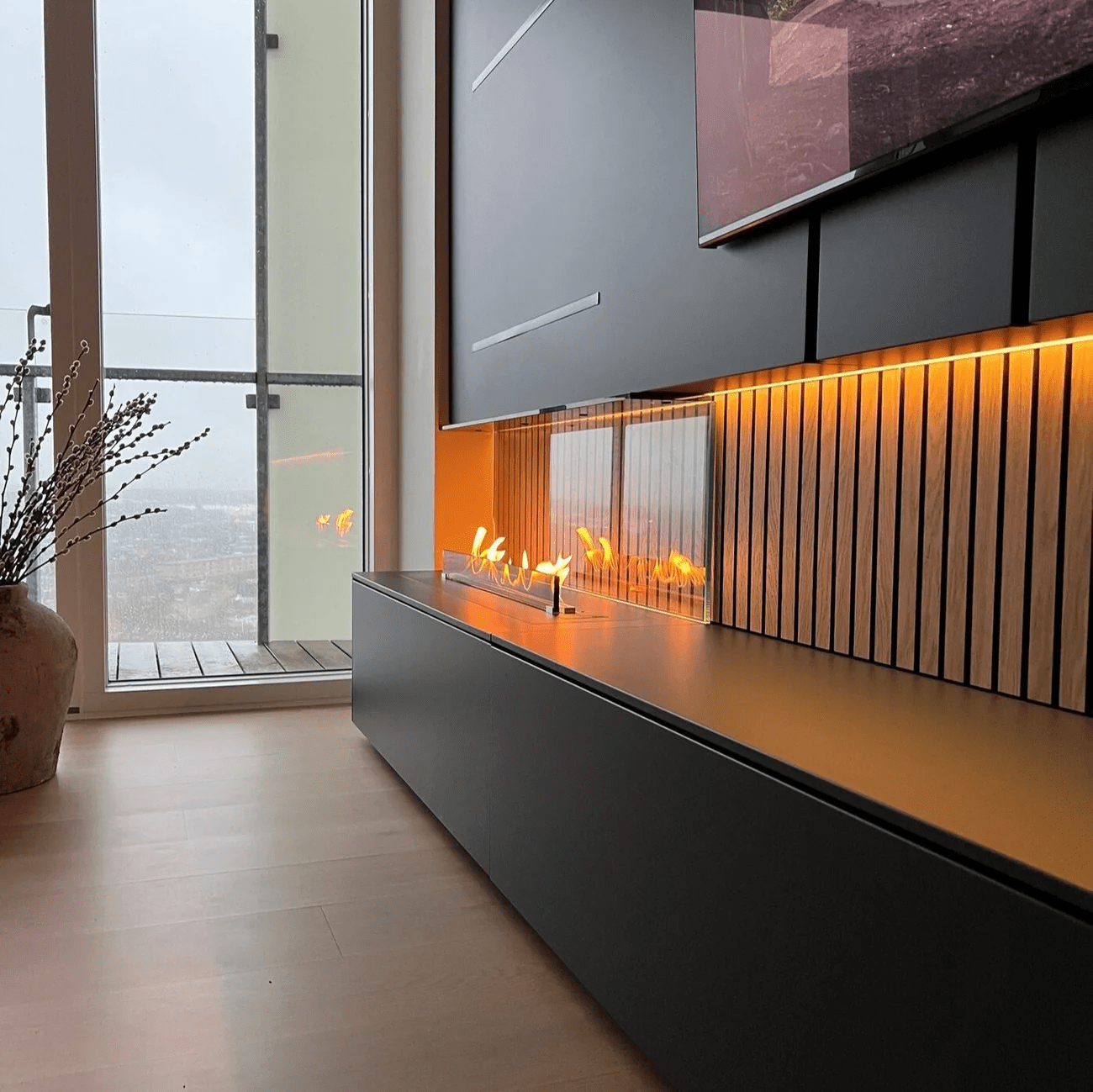 High Efficiency Decoflame Net Zero Emission F6 Bioethanol Fireplace Insert