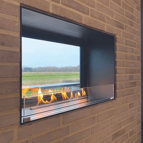 Rustic-style Decoflame Net Zero Emission F6 Bioethanol Fireplace