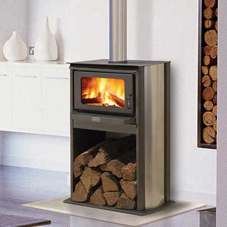 Kemlan Tempo wood heater in a cosy living room adds warmth and charm, one of the best wood heaters for autumn comfort