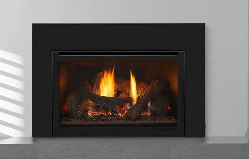 Heat & Glo Supreme I30X Gas Fire with glowing flames, one of the best gas fireplaces for autumn warmth