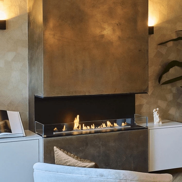 Best Decoflame Montreal Open Three-Sided Net Zero Fireplace with BEV Technology for Homes