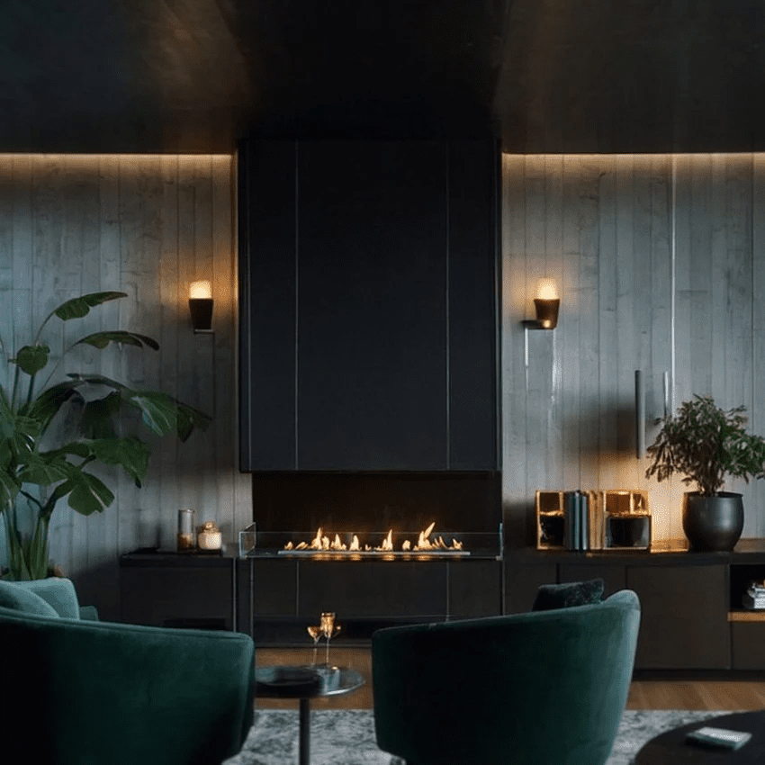Best Decoflame Montreal Open Three-Sided Net Zero Fireplace with Burning Ethanol Vapour for Autumn